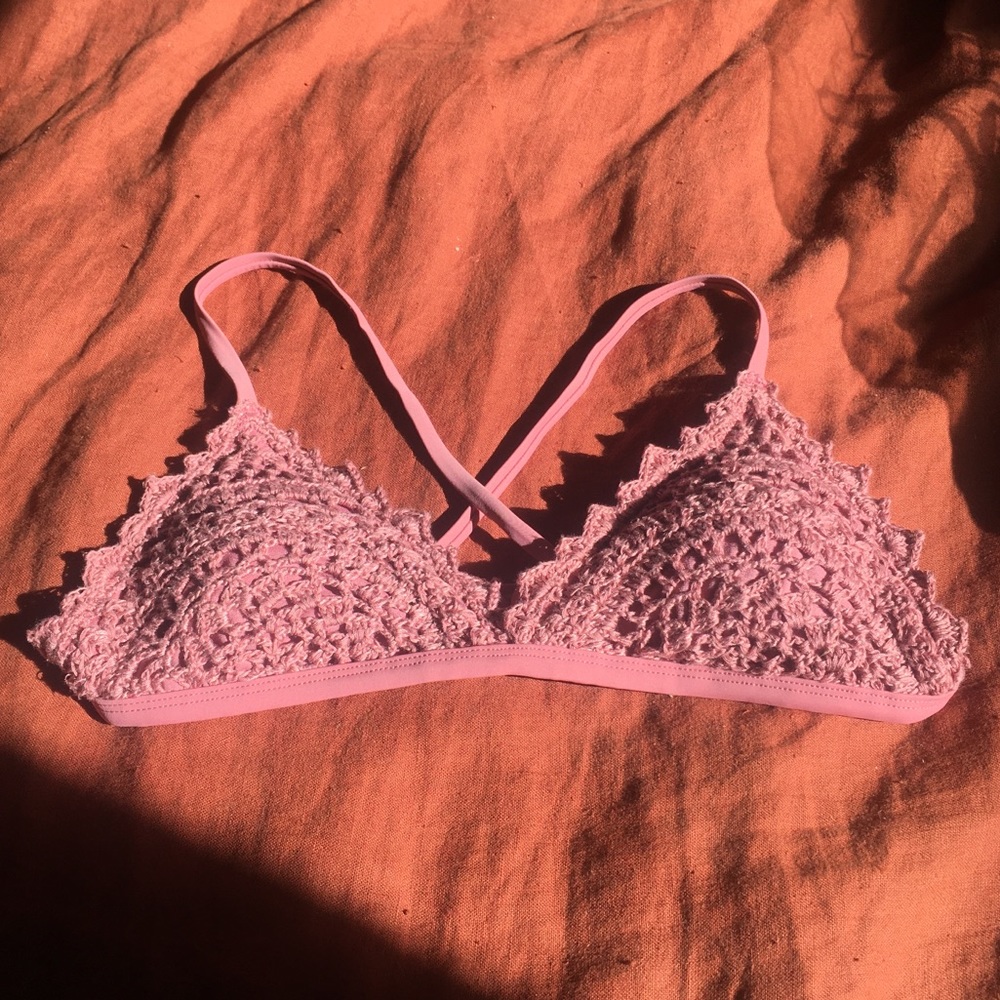 Crochet bikini top